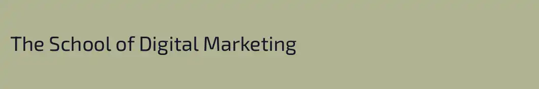 The School of Digital Marketing